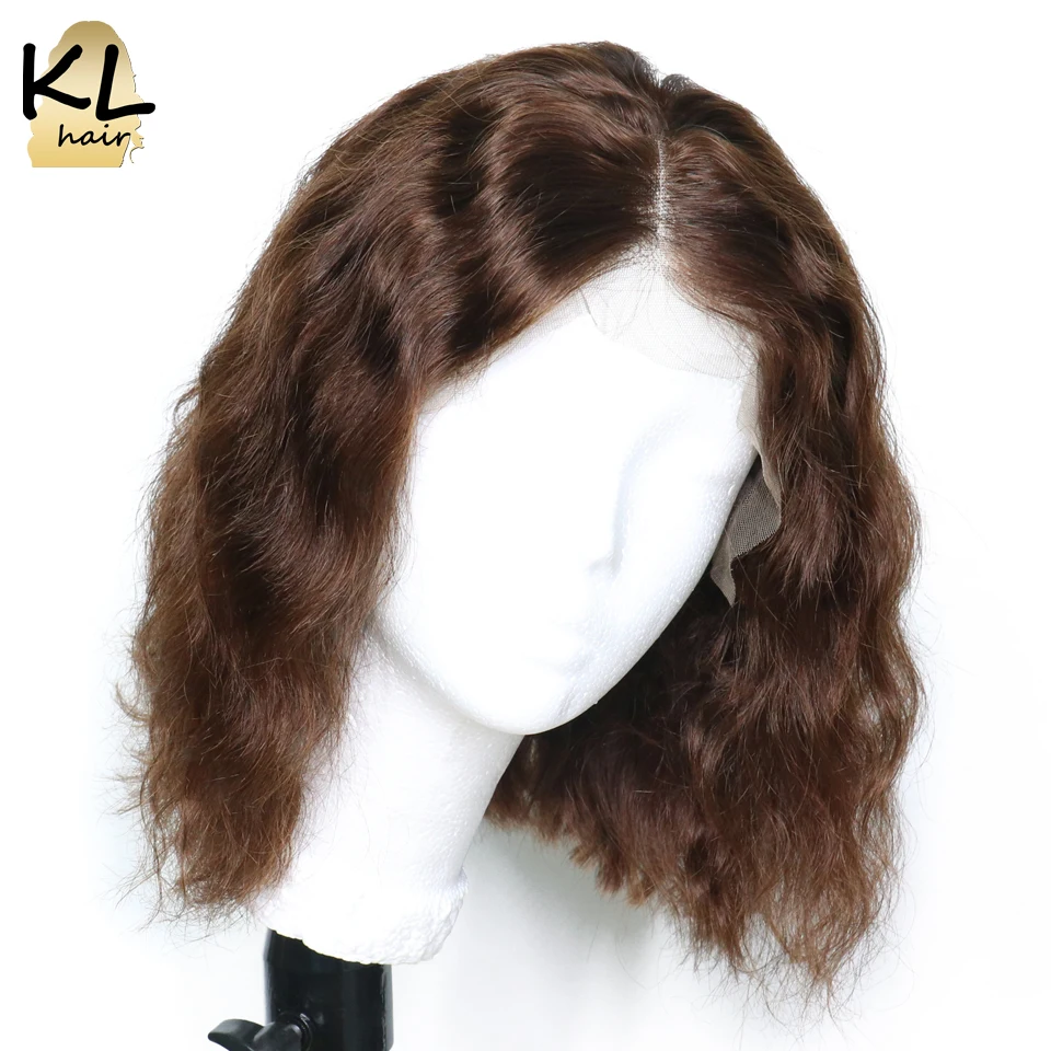 KL Hair предварительно сорвал короткие парики Боба с волосами младенца кружева