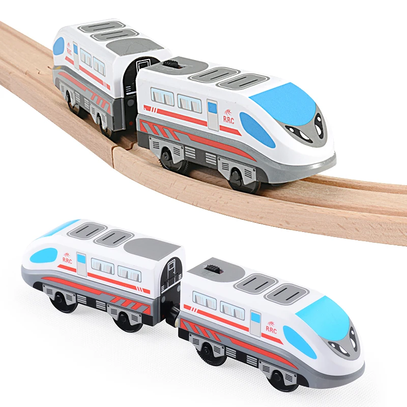 Магнитная Батарея управляемый действий поезд мощный двигатель Bullet Train игрушки