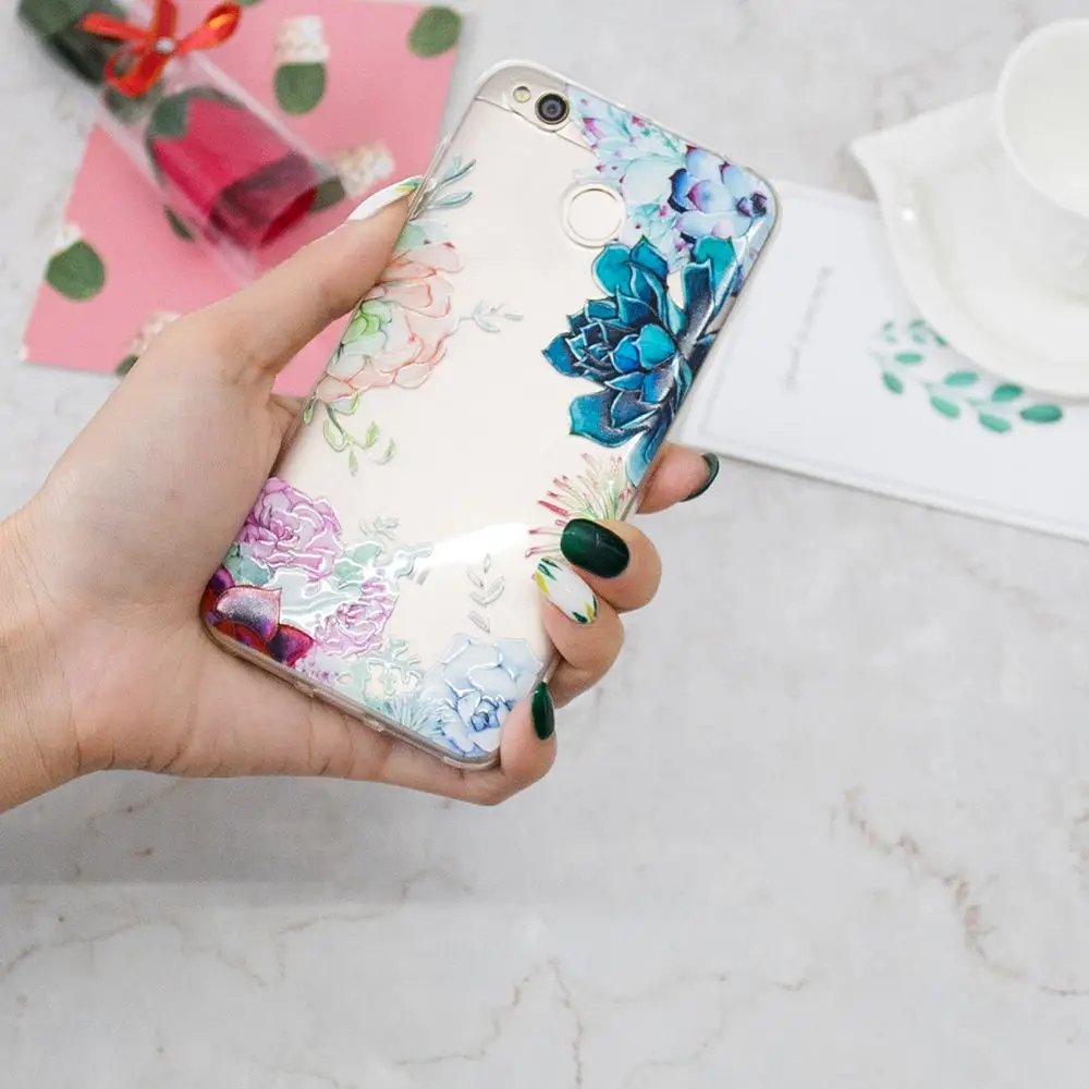 ТПУ чехол для Xiaomi Redmi 4X X4 мягкий телефона коробка xiao mi red Hongmi 4 x MAG138 MAT136 MAE136