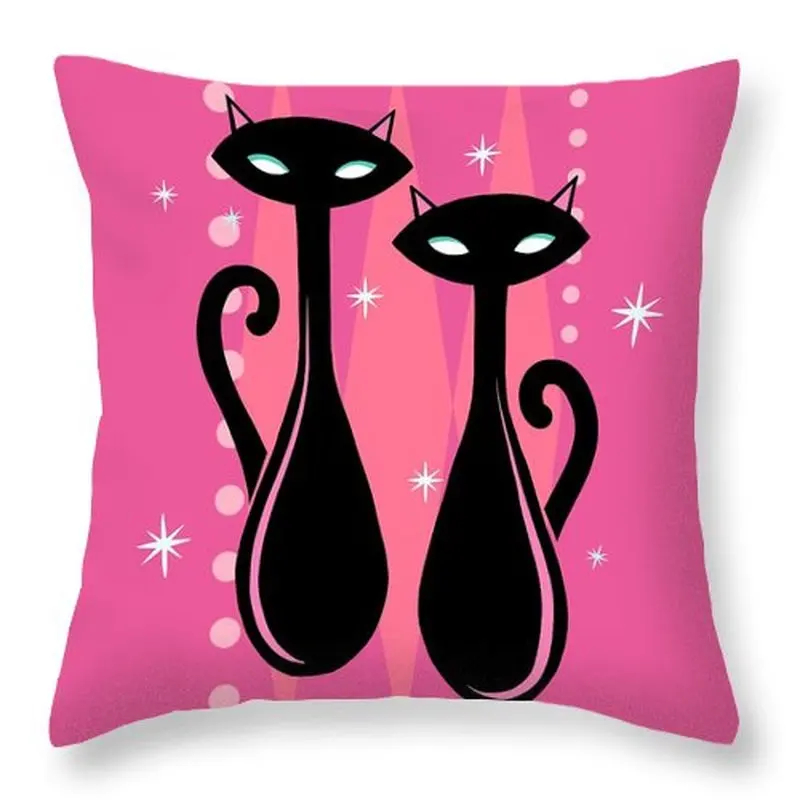 Модная новая наволочка из полиэстера с мультяшным принтом кота для дома дивана