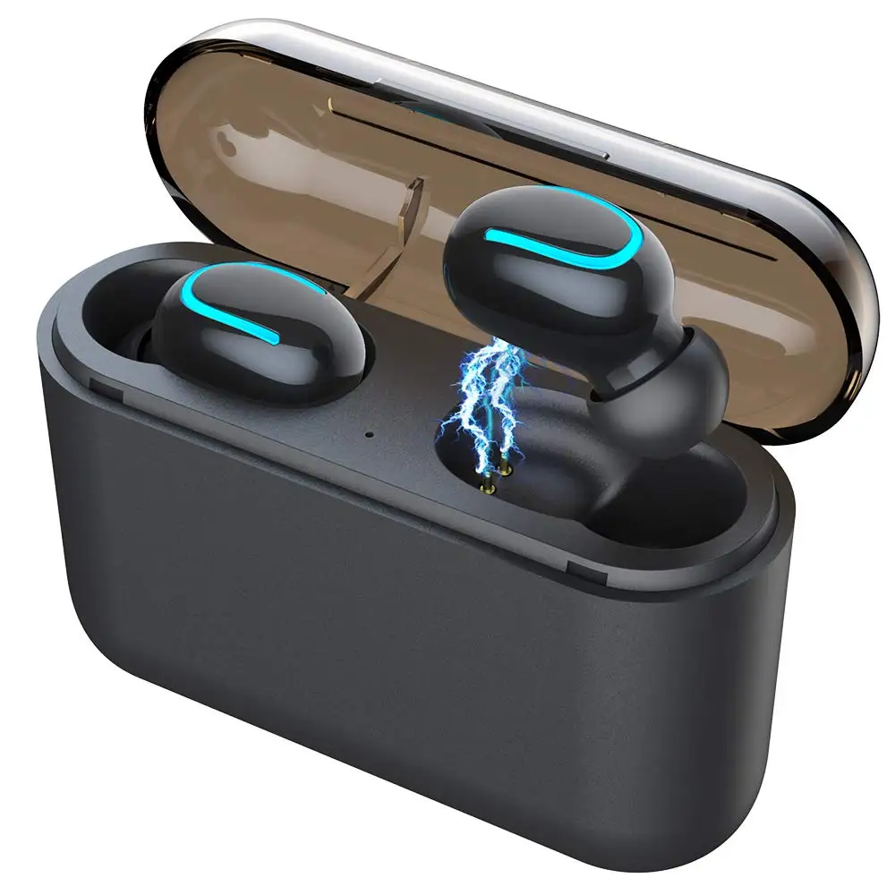 black5.0 Беспроводные наушники Bluetooth 5,0, наушники-вкладыши, стерео наушники TWS, Bluetooth наушники, беспроводные наушники Bluetooth для Xiaomi, iphone - Цвет: black5.0