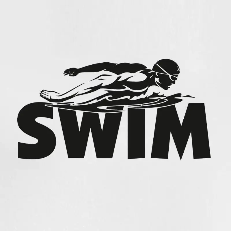 DCTAL swim decal triatlon etiqueta Run Riding nadador Decal natacion vinilo chm decoracion Mural bano Sticker 785+ | Дом и сад