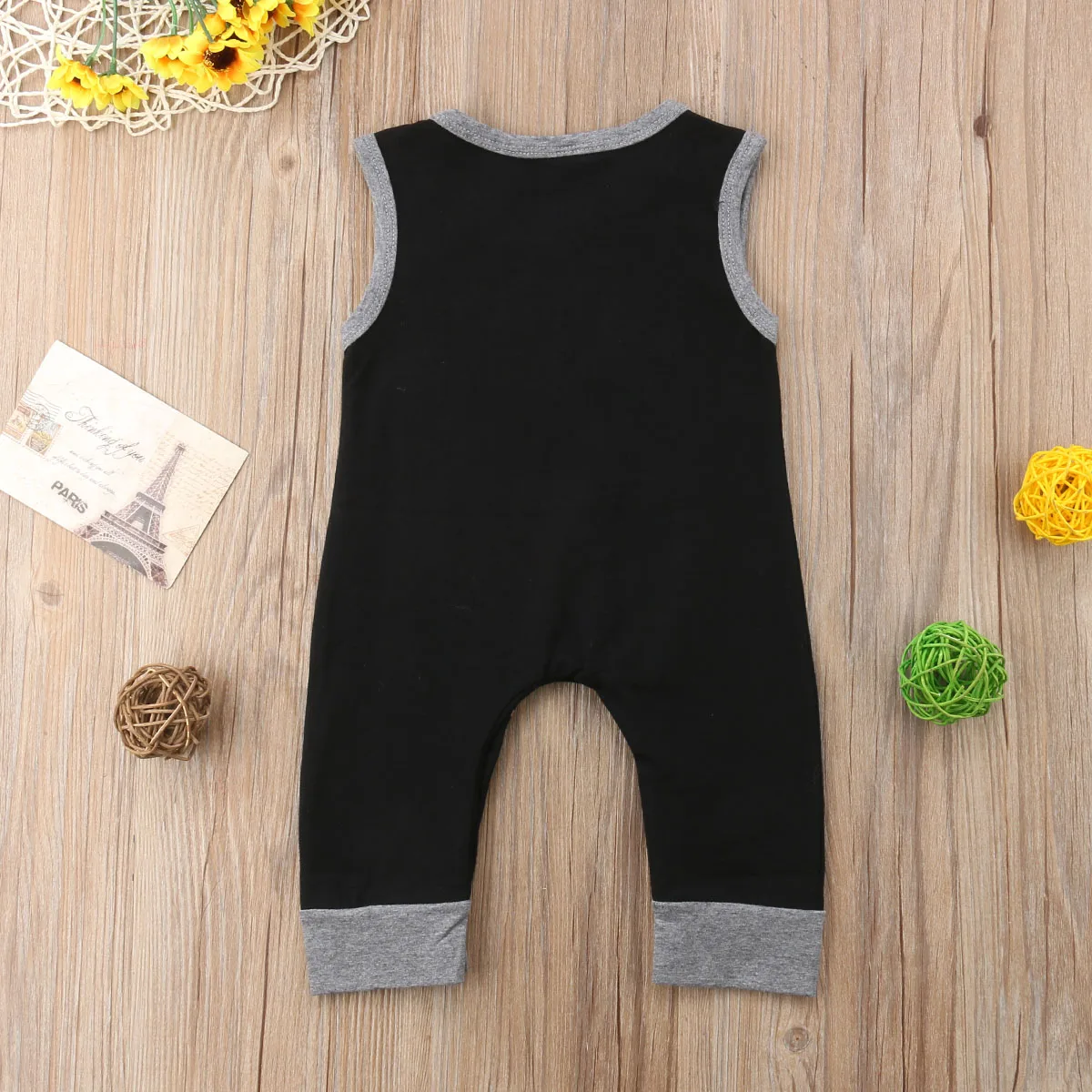 0-24M Cute Newborn Baby Girls Sleeveless Princess Girl Print Cotton Romper Jumpsuit Outfits Clothes | Детская одежда и обувь