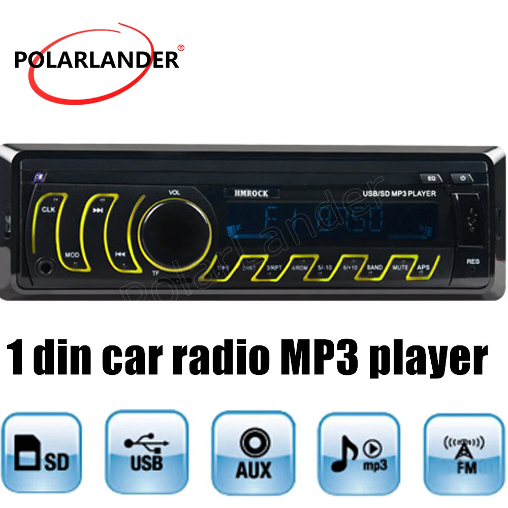 Автомобильное FM радио V 6970U USB TF Встроенная Aux Вход 1 DIN 2018 в виде бабочек новинка 12