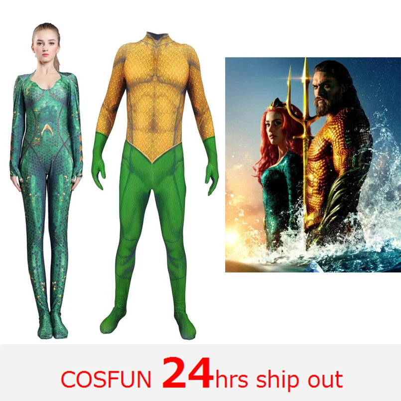 Aquaman Mera/костюм для женщин и девочек янтарная королева моря женский костюм Лига