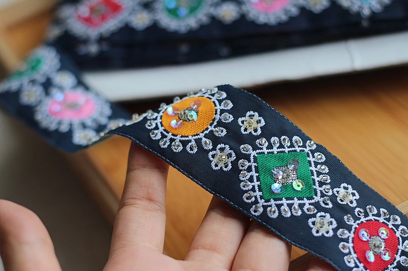 2 ярда темно синего цвета высококачественное свадебное кружевное платье ручной