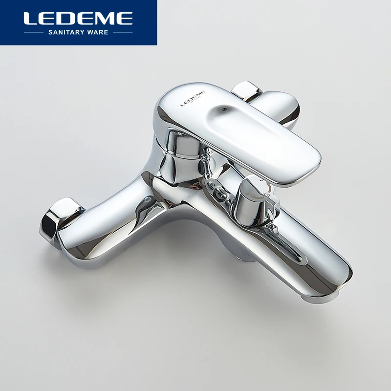 LEDEME Смеситель для ванны с коротким изливом. латунь Цвет: бронзовый L3248C|faucet wall