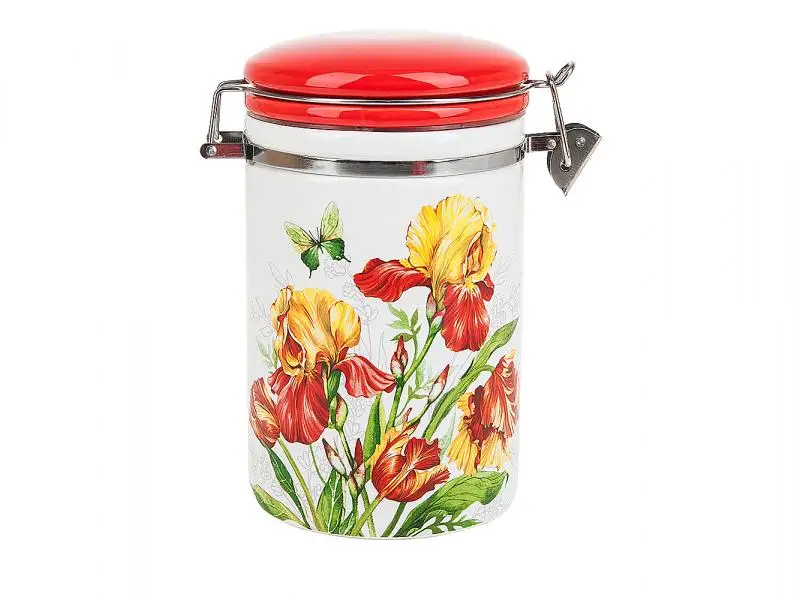 Банка для сыпучих продуктов Polystar Collection Касатик 750 мл|Бутылки банки и коробки| |