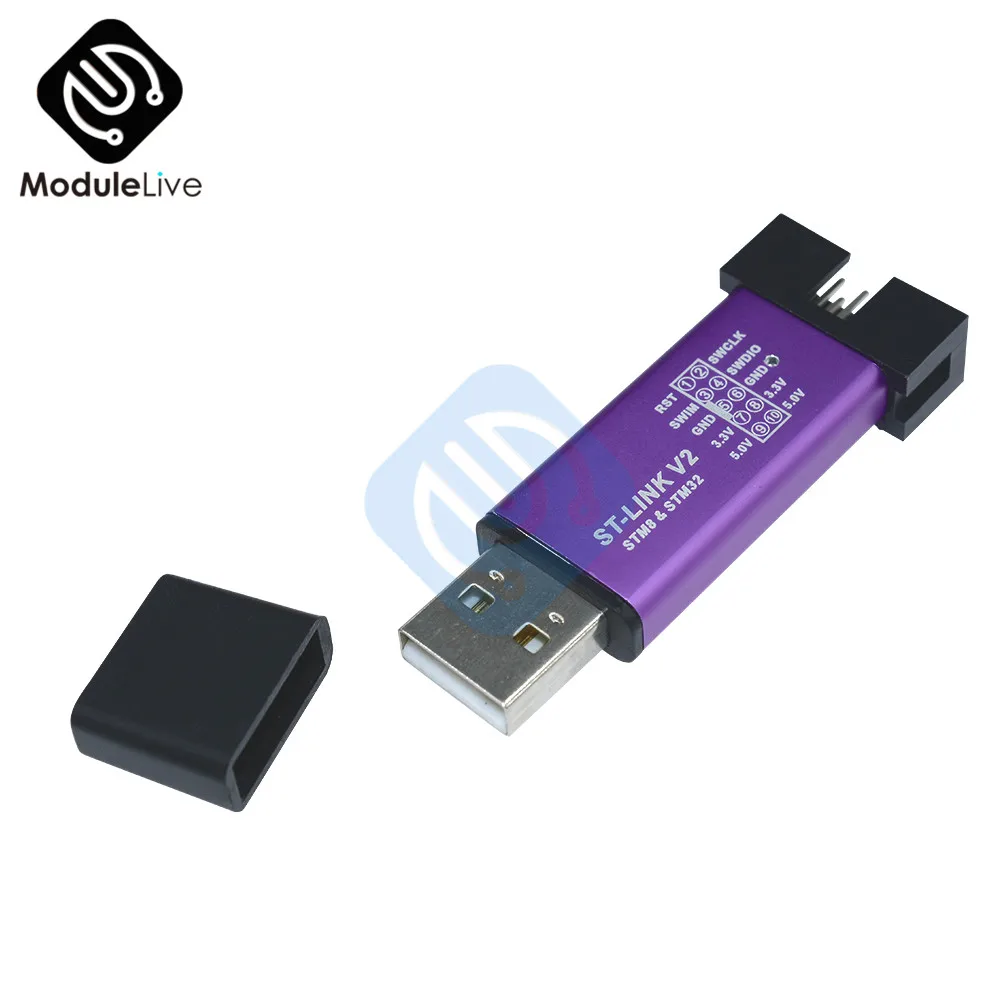 ST LINK Stlink Link V2 Mini STM8STM32 симулятор загрузки программирования с крышкой|Детали и