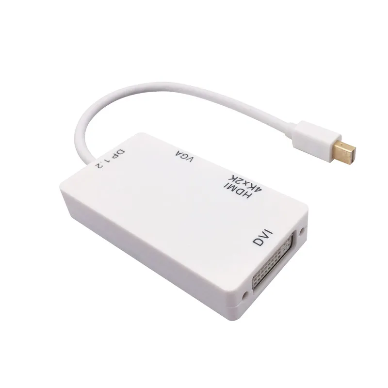 4k 3 в 1 Mini Display Port MINI DP Male To HDMI DVI VGA Женский адаптер конвертер кабель для Apple MacBook| |