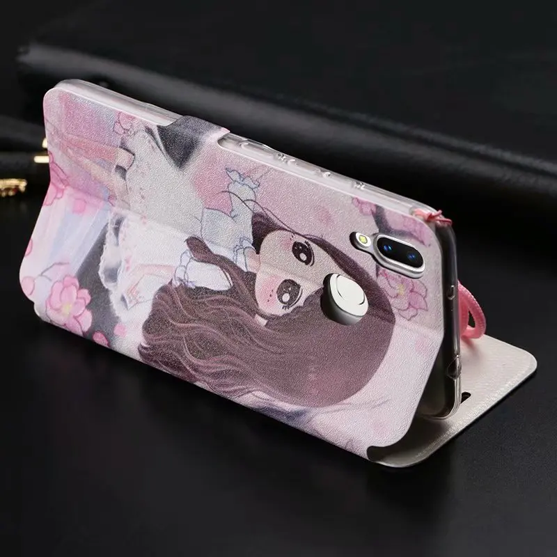 Милый раскрашенный флип-кошелек с подставкой кожаный чехол для Meizu M6 Note чехол для Meizu Note 9 8 чехол s для Meizu M6S 16XS 16X чехол