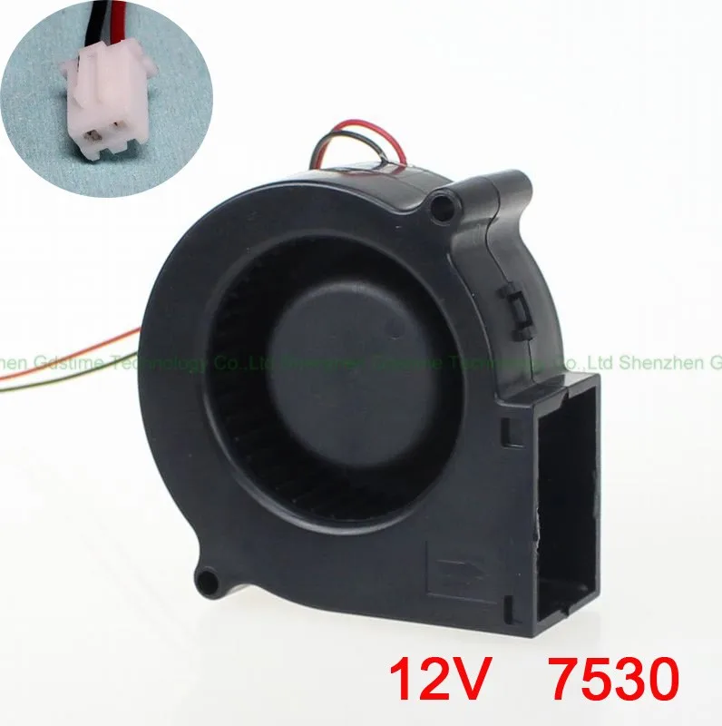 

DC12V 7.5cm cm centimeters 75MM Turbo Cooling Fan Blower Factory Direct Fan