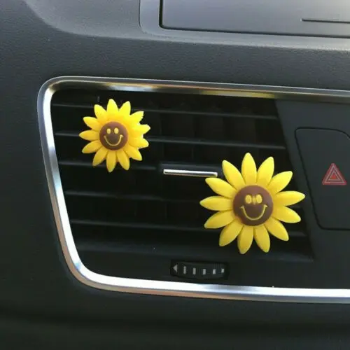 Милый цветок клип освежитель Multiflora Подсолнух автомобиля воздуха на выходе