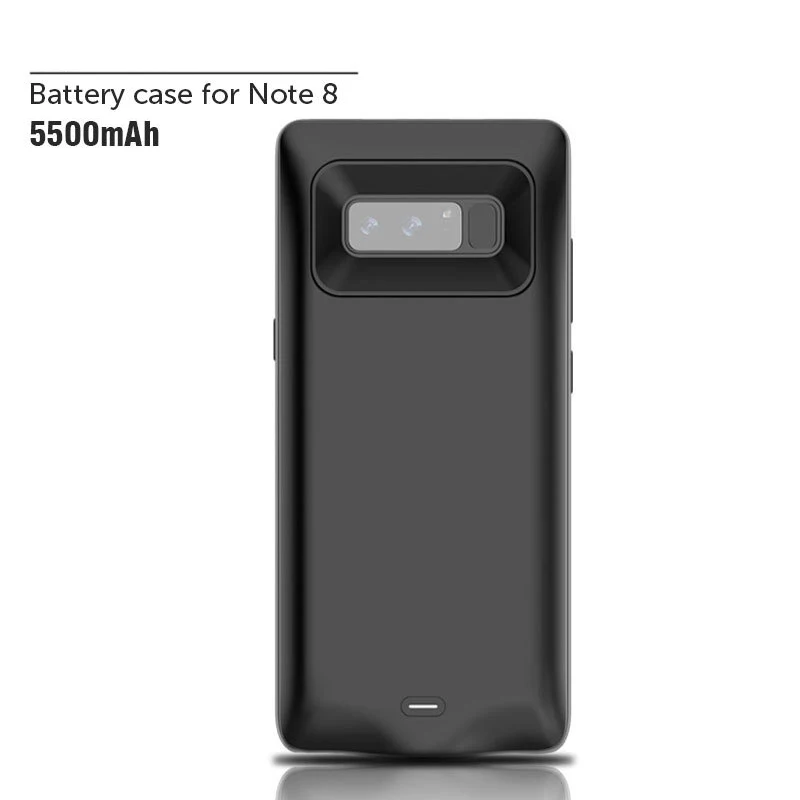 Чехол для samsung Note 8, портативный аккумулятор, зарядное устройство, держатель, чехол s/с кабелем type c для зарядки - Цвет: New model 5500mAh