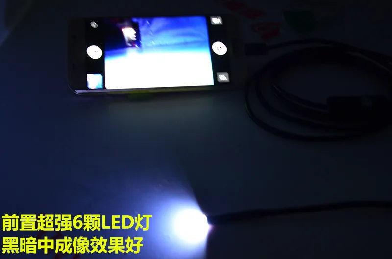 Водонепроницаемая камера эндоскоп 6 светодиодов длина 2 м 5 мм USB 1/9 CMOS|endoscope