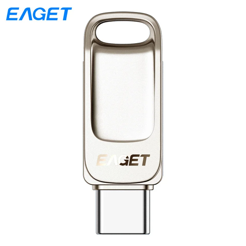 USB флеш накопитель EAGET CU31 64 ГБ OTG металл 3 0 Type C высокоскоростной мини карта