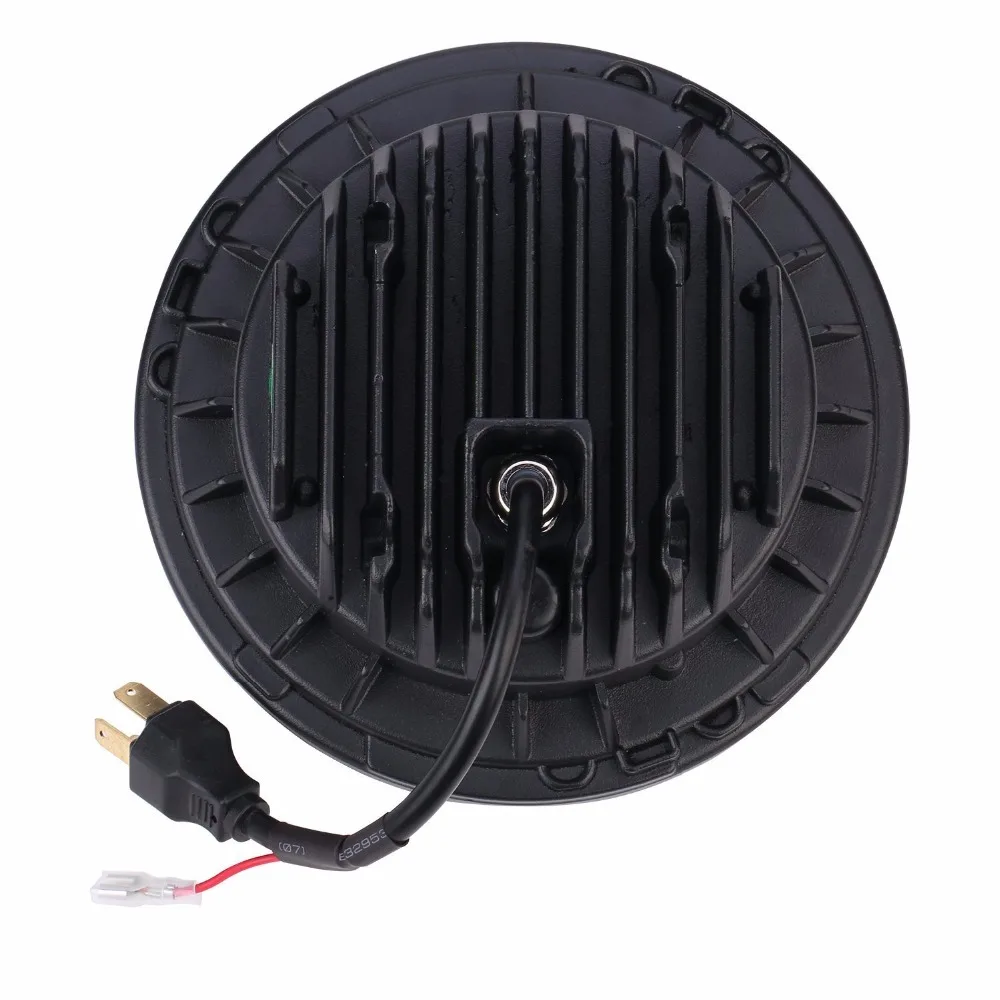 7 дюймовый светодиодный галогеновые фары головного света с фиолетовым (синий) DRL