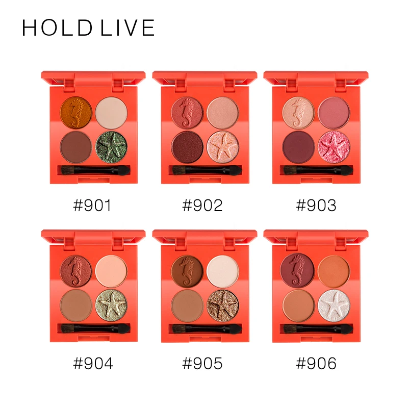 HOLD LIVE 6 цветов Палитра теней для век макияж мерцающий матовый Пигмент Тени