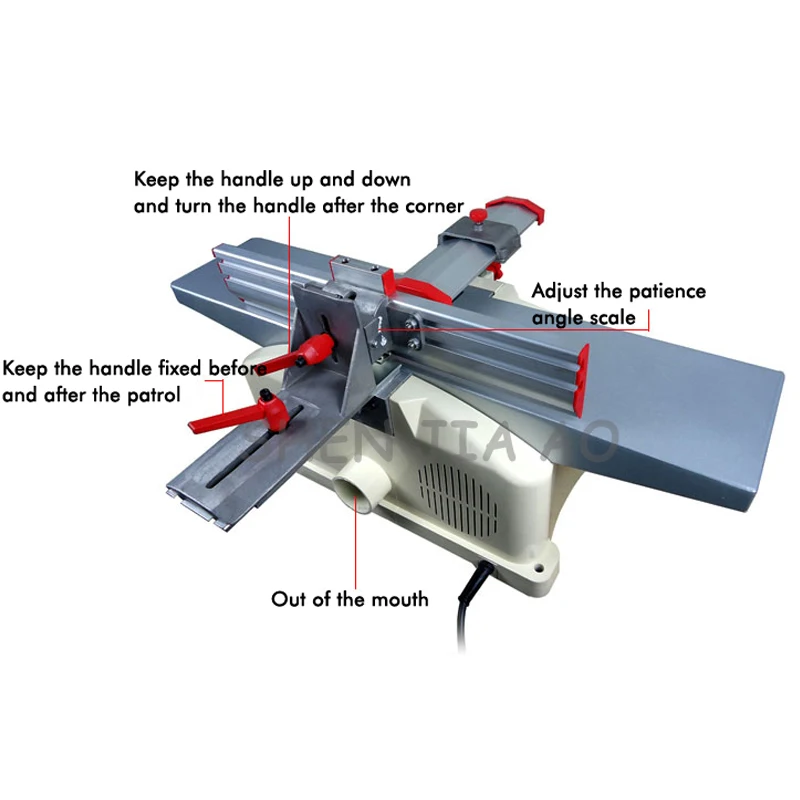 Бытовой Настольный строгальный станок для деревообработки многофункциональный