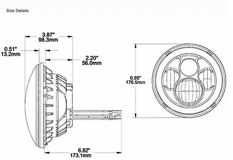 Низкая Цена! 7&quot Светодиодные Круглые Фары ДХО для Jeep Wrangler 07 15 Hummer Toyota Defender Daymaker