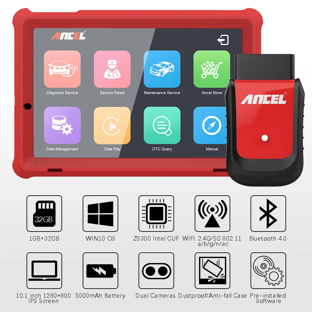 OBD2 WiFi Автомобильный сканер ANCELX5 профессиональная полная система автомобильный