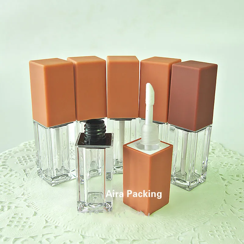 

40pcs/lot 5ML Portable High Class Empty Plastic Lip Gloss Tube DIY Elegant Liquid Lipstick Refillable Bottle Lip Beauty Tool