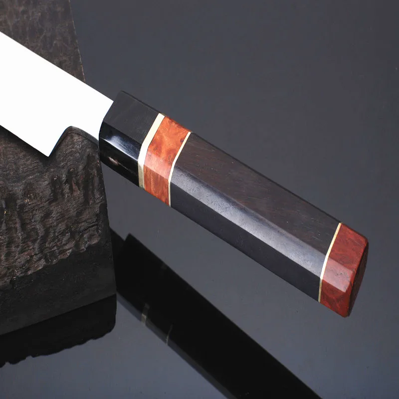 Кухонный нож Kiritsuke 12 дюймов лезвие с узором из Дамаска на сердечнике VG10 для