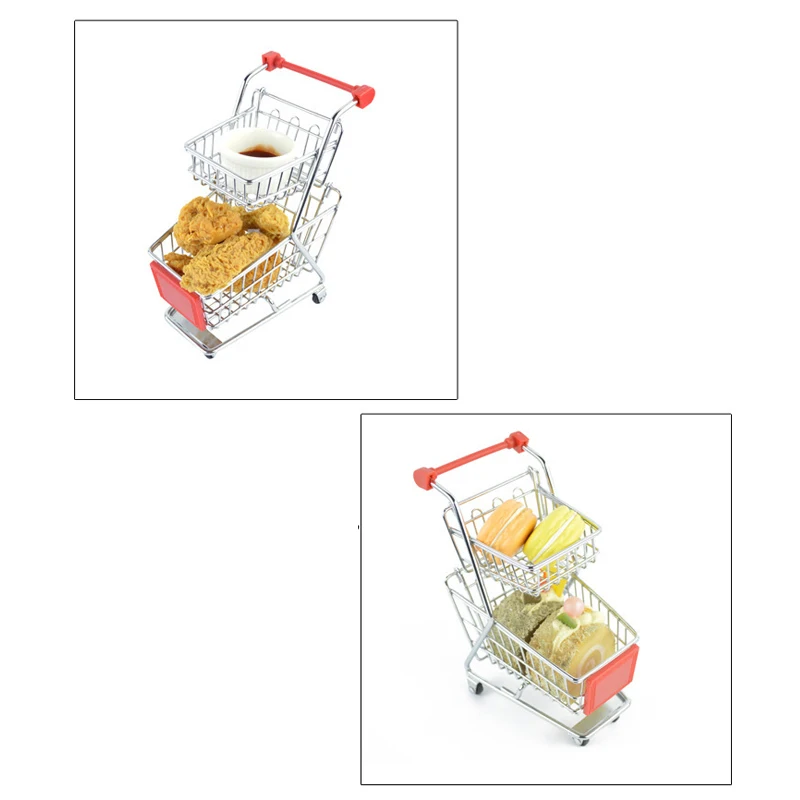 1 шт Цвет отправляется случайная жареная куриная корзина мини тележка