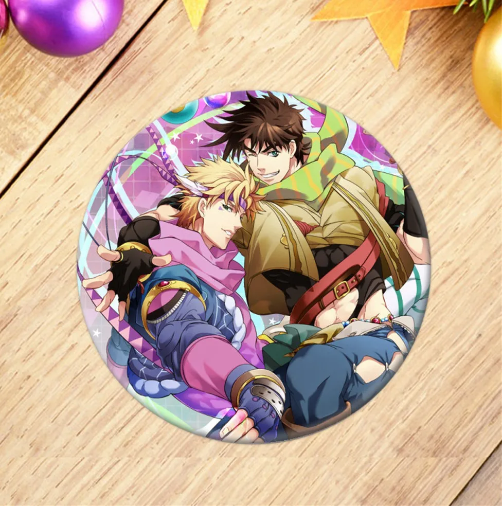 3 1 шт. значок аниме Jo Необычные Приключения Jotaro Kujo Косплей брошь коллекция булавок для украшения рюкзаков - Окраска металла: 3