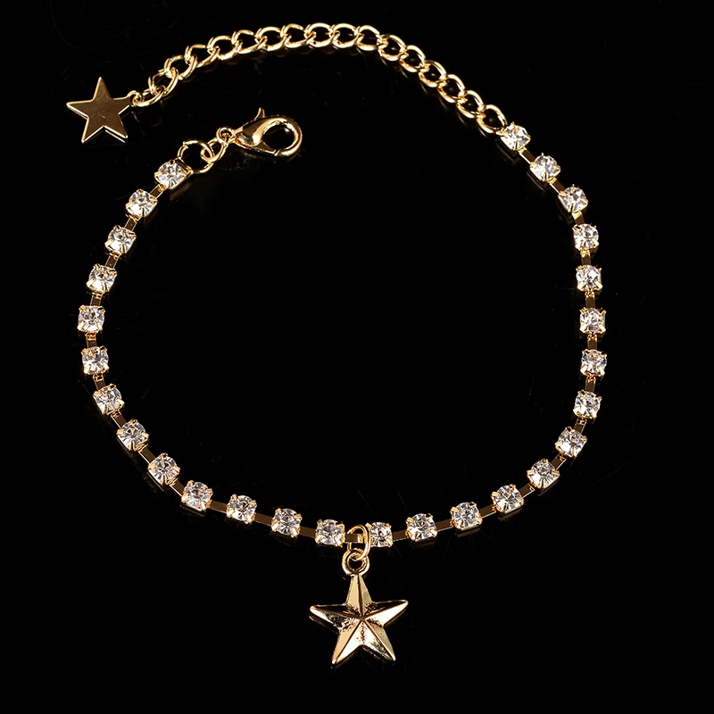 New Ankle Bracelets For Women Copper Cubic Zirconia Chains Female Trendy Jewelry Ladies Anklets Foot Accessories | Украшения и