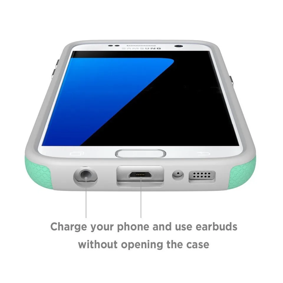 Роскошные трудно матовой телефон чехлы для Samsung Galaxy S7 край Гибкая ТПУ и прочный
