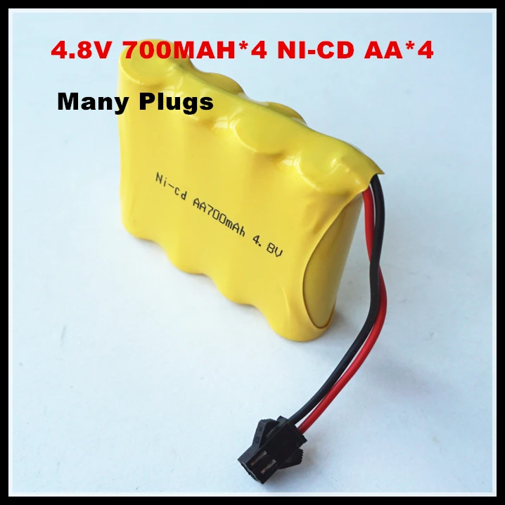 

FREE Charger for A Grade 4.8V 700MAH AA*4 Ni-CD Rechargeable chargeable Battery for Toys Cameras Game Players Power Bank