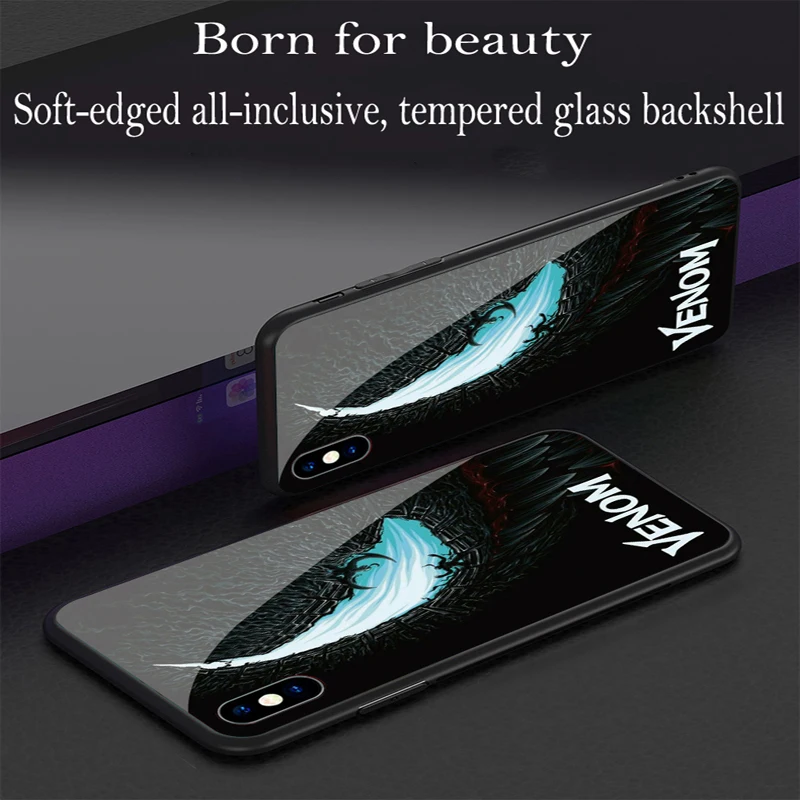 Чехол для мобильного телефона Man Wei Venom iPhone XS MAX Apple XS/XR из закаленного стекла чехол 6