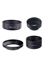 72mm standard telephoto wide angle metal rubber 3in1 3 stag lens hood for 72mm lens filter kit set 4pcs