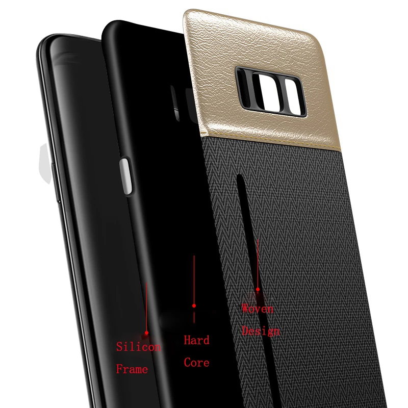 Leather Card Holder Slim Phone Case For Samsung Galaxy S10 Hard Back Cover Thin S10E Plus |