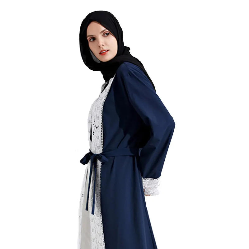2020 Новый мусульманское платье Абая для женщин baju мусульманских wanita марокканский