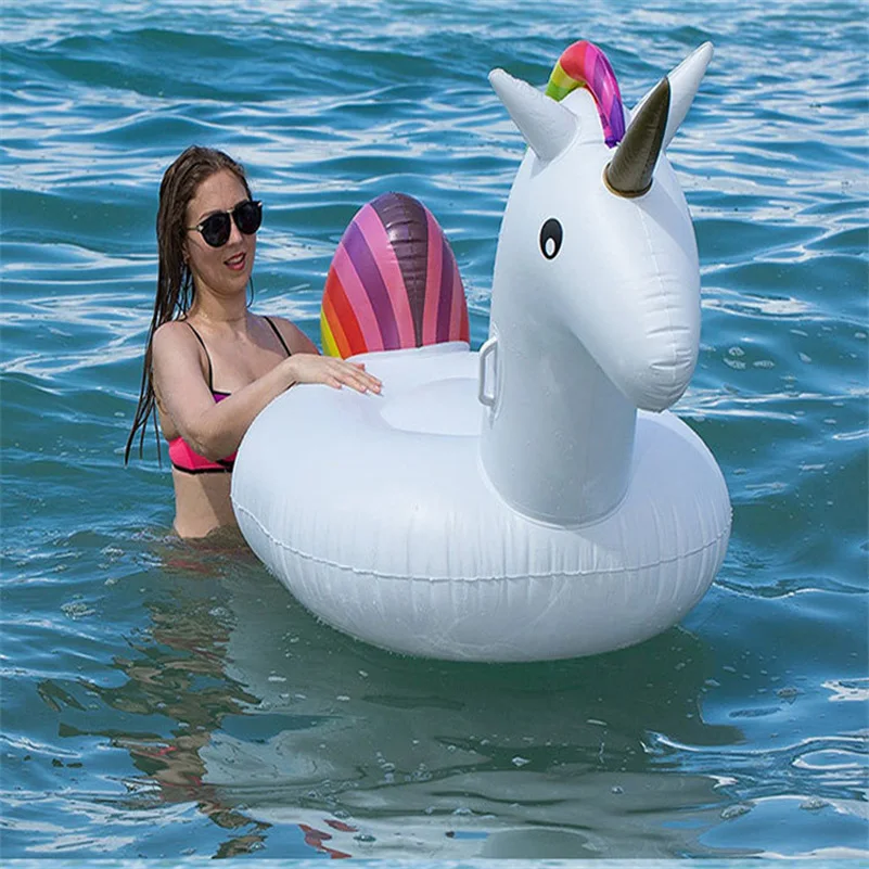 Надувной поплавок для бассейна 200 см|inflatable unicorn pool float|inflatable poolunicorn |