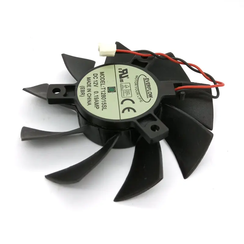 Оригинальные видеокарты вентилятор охлаждения для MSI R4830 R4850 N9600GT N9600GSO T128015SL 12V 0.19A |