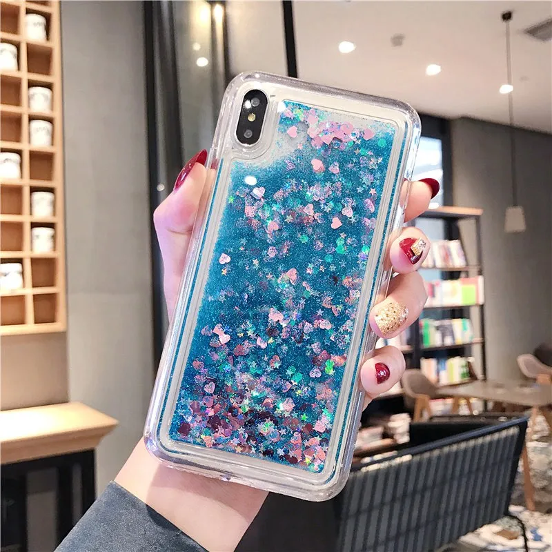 Динамический Блестящий песочный чехол со звездами для xiaomi 8 lite 9 9SE 5X 6X F1 Mix2 2s Max2 3