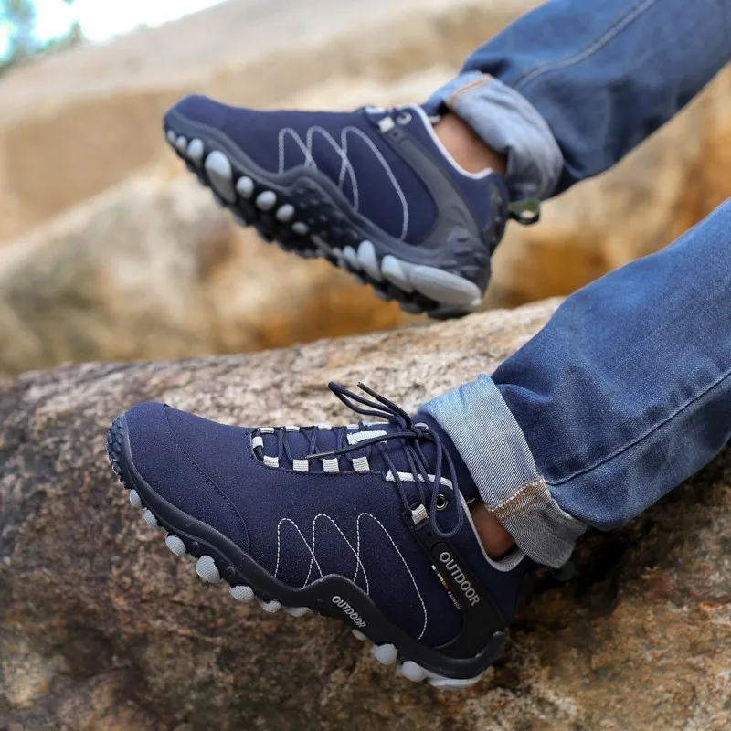 Outdoor Tactical Hiking Shoes Men Casual Wear Resisting Non-slip Sneakers Shoes Women Sneakers Climbing Trekking Sport Unisex
