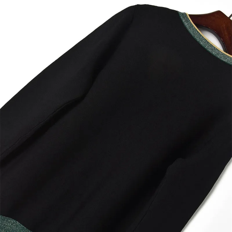 

Luxury Designer Brand Knitted Sweater for Women V Neck Contrast Striped Embroidered Cartoon Toucan Knitted Cardigans Black Pink