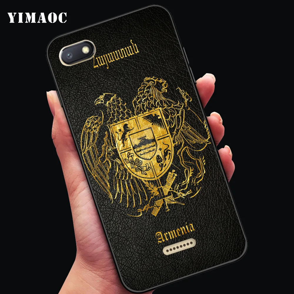 YIMAOC Armenia Flag coat of arms Soft Case for Xiaomi Redmi 4A Note 4X 5 Plus 5A Pro Prime |