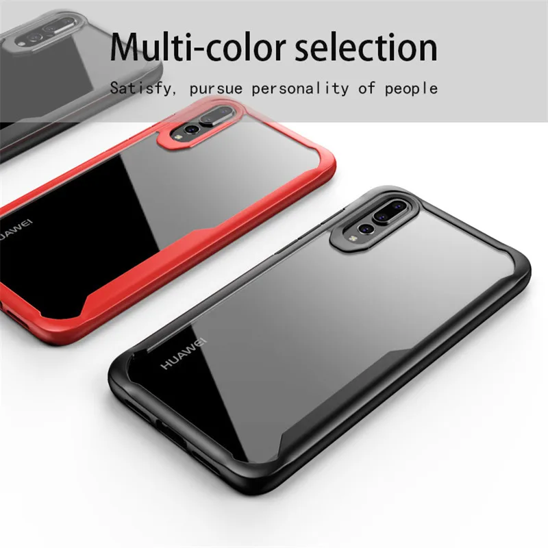 KISSCASE Shockproof Case For Huawei P30 P30Pro P20Pro Mate10 20 Transparent Cover P30Lite Nova4 4E V20 TPU Funda |