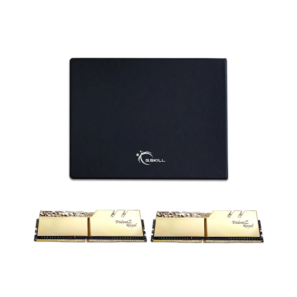 G. SKILL Trident Z Royal Series высококлассная rgb-память DDR4 16G(8Gx2) 3200MHz(F4-3200C16D-16GTRS) серебристо-золотистая