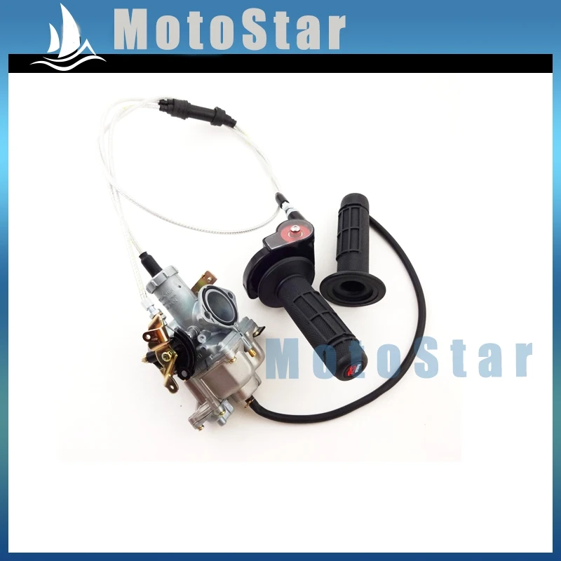 Карбюратор 30 мм с ручками и газовой заслонкой + набор кабелей для двигателя 200 куб.