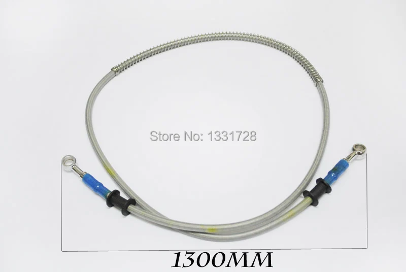 

Free Shipping! 1300MM MOTORCYCLE MADE STAINLESS STEEL 2 BRAKE LINES HOSES 10MM caliber Clutch modification Universal