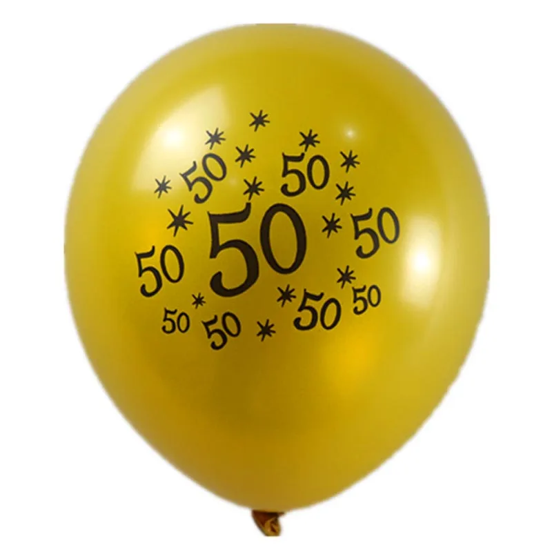10pcs/lot happy birthday balloon party 30 40 50 60 anniversary supplies ballon Decoration latex wedding balloons | Дом и сад