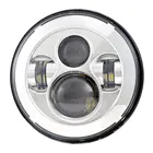 7 inch LED Круглый Лампы 40 Вт Высокий Низкий Луч Daymaker Проектор для Harley Davidson Тур Glide Softail Jeep Wrangler (ХромЧерный)