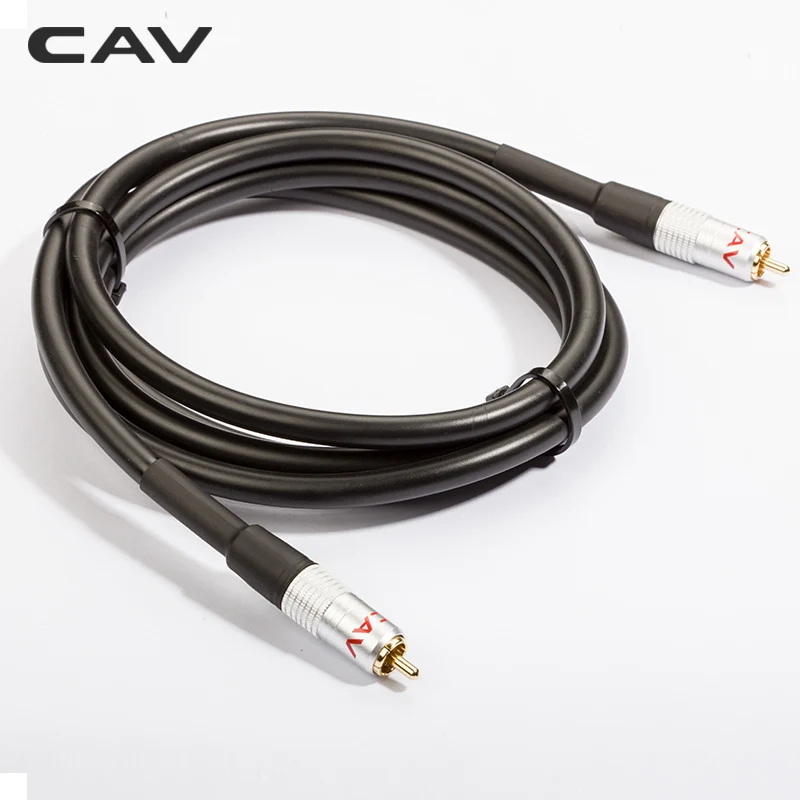 Цифровой коаксиальный кабель CAV RCA-RCA Hi-Fi аудио провод цифровой аудиосигнал для ТВ