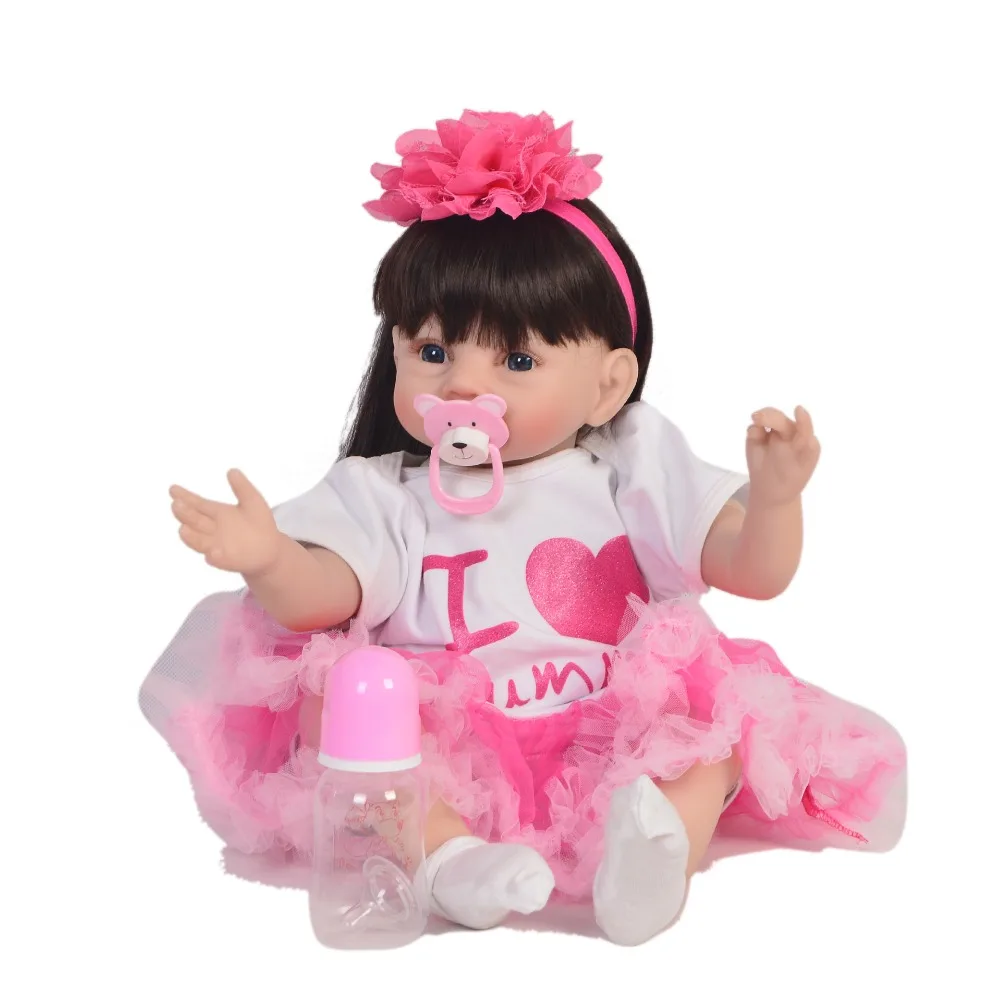 

22 inch 55cm Silicone Reborn Baby Dolls Alive Lifelike Bebes Reborn realistic Kids Reborn Babies Girl toddler Toys gift